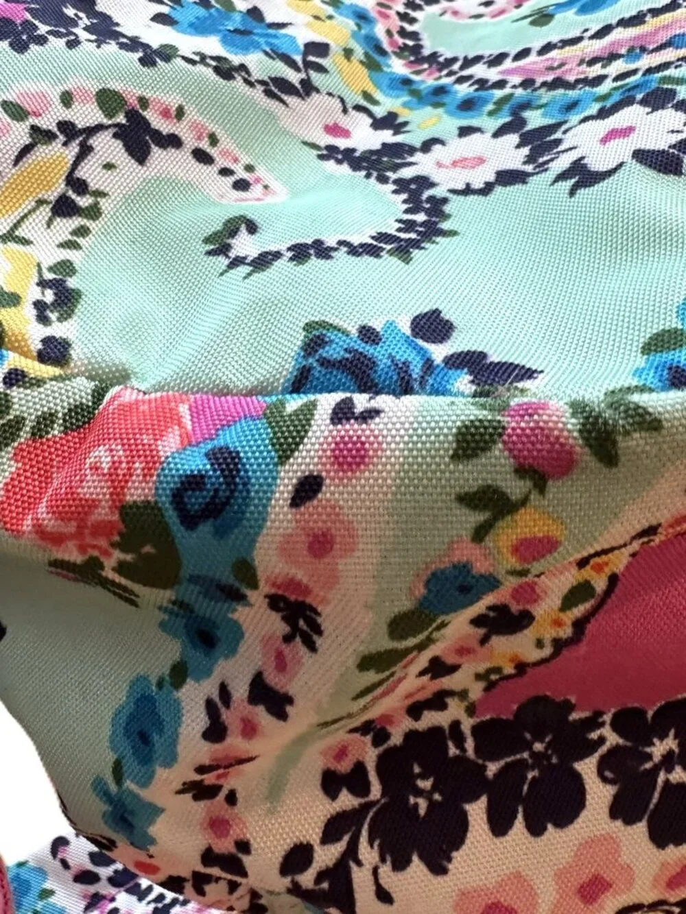 Vera Bradley Wildflower Paisley Backpack Multi Pockets and Laptop Section
